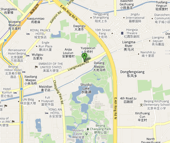 Map of Beijing 2 Kolegas Live Music Venue