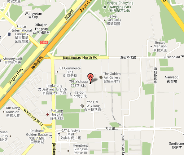 Map of Beijing 798 Live House