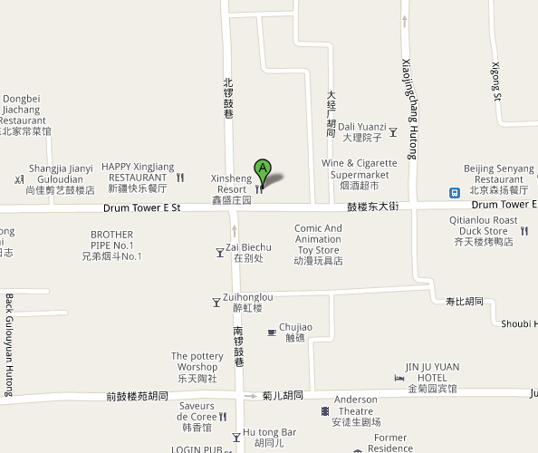 Map of Beijing MAO Live House