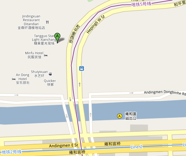 Map of Beijing Star Live Music Hall