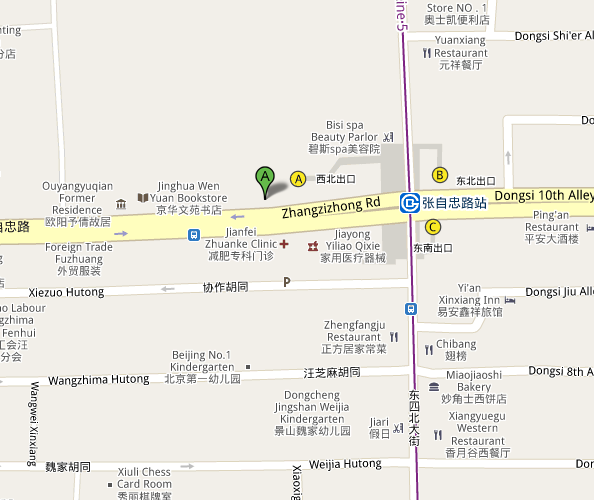 Map of Beijing Yugong Yishan Live Music Club