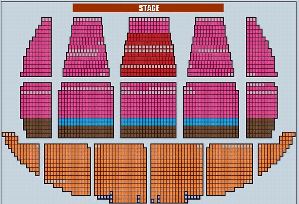Seating Plan of Beijing Exhibition Theatre