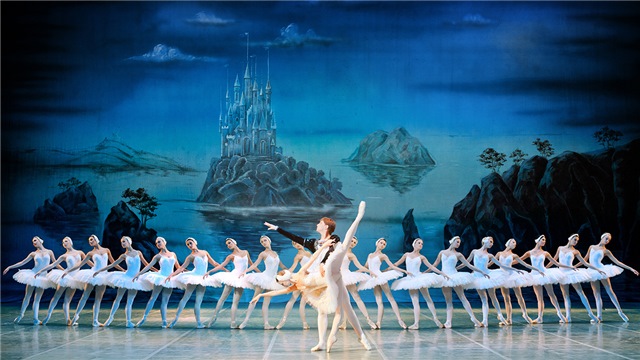 Swan Lake Ballet on the stage