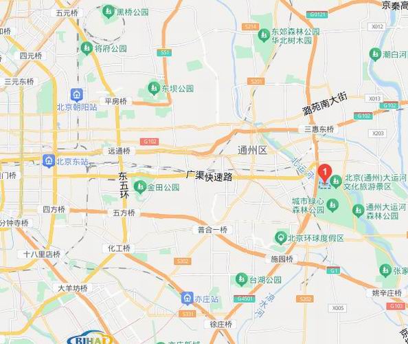 Map of Beijing Performing Arts Center